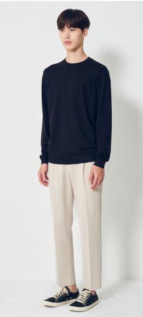 8 seconds  20FW 男士米色纤细宽松裤420921BY1AJPY带授权招加盟代理 商品图2