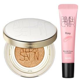 Hanskin韩斯清全天缎面发光气垫主产品+笔芯+遮瑕膏OliveYoungJPY带授权招加盟代理