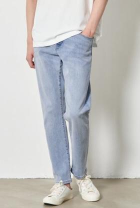 8 seconds 20FW 天蓝色复古水洗锥形牛仔长裤 420721CPEQJPY带授权招加盟代理