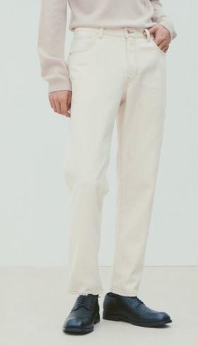 8 seconds  男士象牙色针脚露起毛牛仔裤#420921APD0JPY带授权招加盟代理