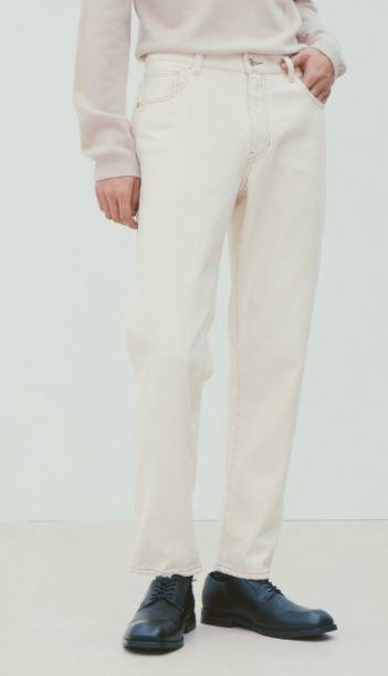8 seconds  男士象牙色针脚露起毛牛仔裤#420921APD0JPY带授权招加盟代理 商品图0