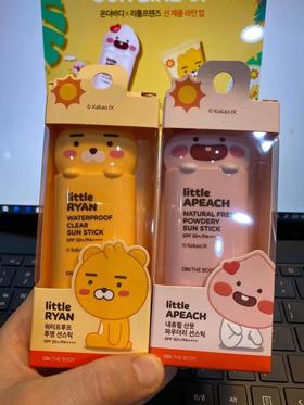 Kakao Friends 瑞恩屁桃防晒隔离 防紫外线 Sunstick 14.5g 韩国JPY带授权招加盟代理