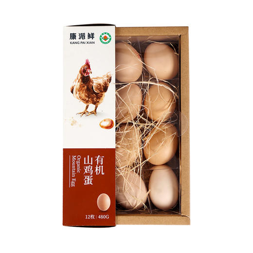 康派鲜有机山鸡蛋12枚 商品图0