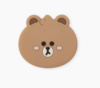 韩国 可爱LINE FRIENDS迷你棕色硅胶磁铁JPY带授权招加盟代理 商品缩略图0