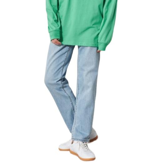 8 seconds  20FW 天蓝色水洗直筒牛仔裤420821DPAQJPY带授权招加盟代理 商品图3