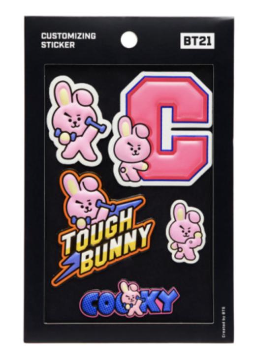 韩国 可爱Line Friends BT21 COOKY定制贴纸JPY带授权招加盟代理 商品图1