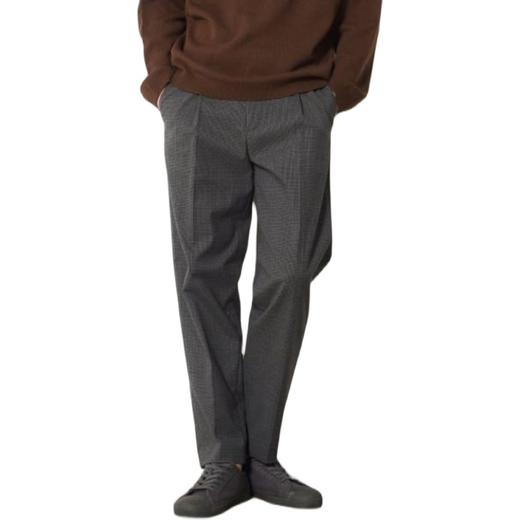 8 seconds 20FW 灰色格纹隐藏松紧带锥形长裤 420921CY63JPY带授权招加盟代理 商品图3