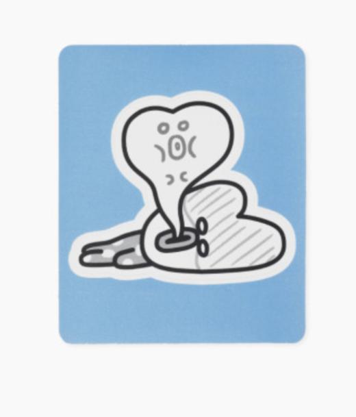 韩国 可爱Line Friends BT21 TATA可移动贴纸（类型4）JPY带授权招加盟代理 商品图0