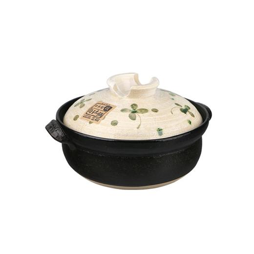 MINOYAKI/美浓烧 日本进口万古窑四叶草IH加热款家用炖锅 9号JPY带授权招加盟代理 商品图0