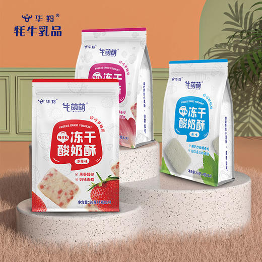 华羚牦牛乳冻干酸奶酥56克袋装 商品图3