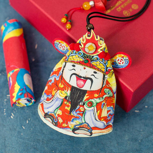 西泠印社 创意财神到香囊礼盒套装门神车挂装饰挂件手工刺绣商务礼品送礼定制 商品图0