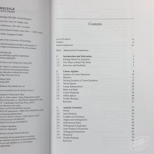【中商原版】机器学习专用数学 Mathematics for Machine Learning Marc 商品图5
