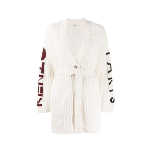KENZO 高田贤三 女士米白色羊毛开衫 白色 F962 CA588 813 03 商品图0