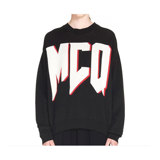 MCQ 女士黑色棉质卫衣 黑色 540074 RMK23 1000 商品图1