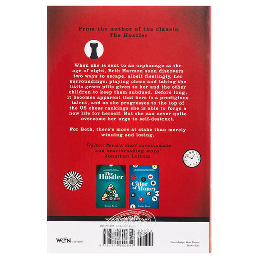 【中商原版】后翼弃兵 女王的棋局 原著版小说 沃尔特·特维斯 英文原版 The Queen's Gambit Now a Major Netflix Drama Walter Tevis 商品图1