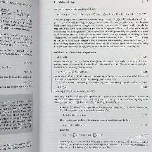 预售 【中商原版】贝叶斯推理和机器学习 英文原版 Bayesian Reasoning and Machine Learning David Barber 商品图5