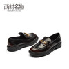西村名物2021春季新款黑色小皮鞋JK鞋日系中跟乐福鞋制服鞋X21AM11301 商品缩略图4