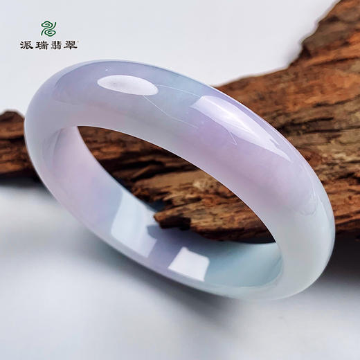 派瑞翡翠 翡翠手镯 糯种 淡紫色 商品图0