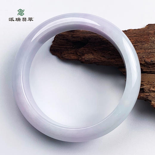 派瑞翡翠 翡翠手镯 糯种 淡紫色 商品图1