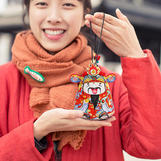西泠印社 创意财神到香囊礼盒套装门神车挂装饰挂件手工刺绣商务礼品送礼定制 商品图2