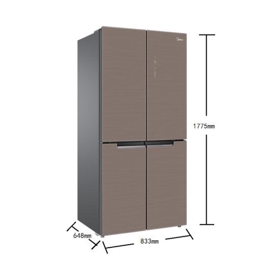 美的（Midea）470升十字对开门冰箱 天境 19分钟急速净味 智能家电 温湿精控 实体店同款 商品图0