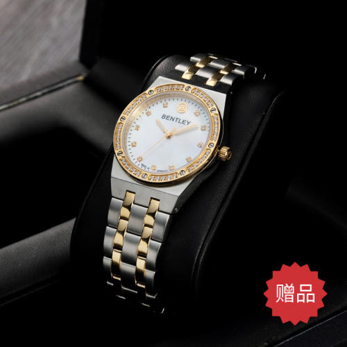 德国进口bentley机械金色腕表 货号130637