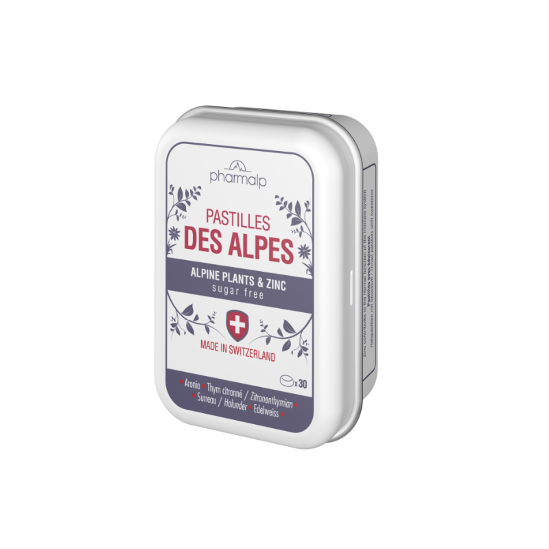 瑞士Pharmalp凡木安雪绒花润喉无糖护嗓软糖