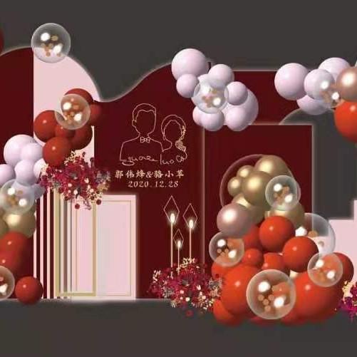 《与子偕老》气球鲜花订婚宴 商品图0