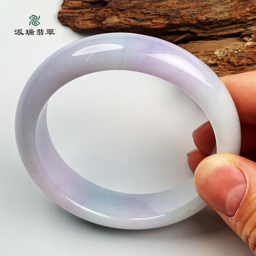 派瑞翡翠 翡翠手镯 糯种 淡紫色 商品图2