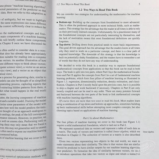 【中商原版】机器学习专用数学 Mathematics for Machine Learning Marc 商品图6
