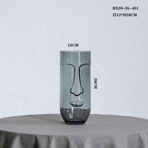人脸抽象玻璃花瓶 商品图5