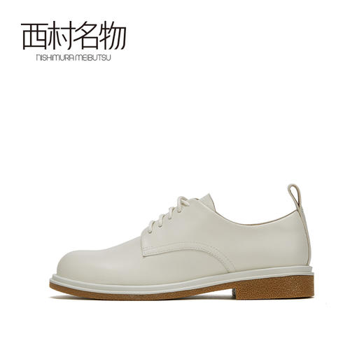 西村名物2021春季新款休闲系带英伦风女皮鞋JK鞋平底牛津鞋X21AM11291 商品图2