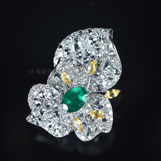 【绽放】祖母绿花戒-CB2101377 商品图2