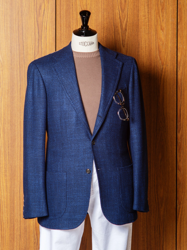 ring jacket 蓝色法兰绒单西 - sartorial