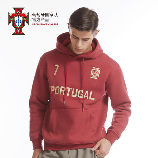 葡萄牙国家队官方商品 | 新款C罗印号球衣卫衣足球迷连帽衫绒外套 商品图2