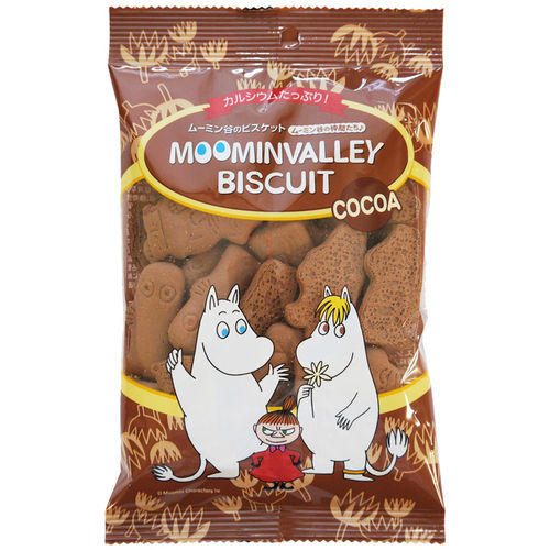 日本进口hokka北陆制果姆明 巧克力味谷物小饼干零食 75g（001713） 商品图0