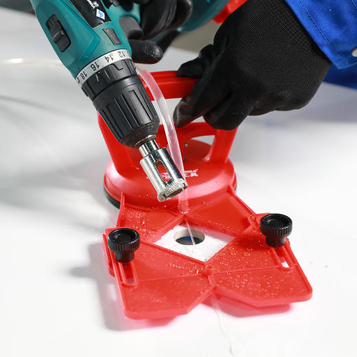 沃能工具岩板瓷砖玻璃开孔*墙地面下水管打圆孔钻头固定吸盘