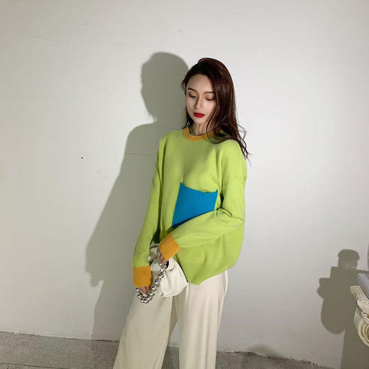 预售一周|THESOWING 羊绒衫毛衣圆领女套衫0W20-011.潮快衫[C类] 商品图3
