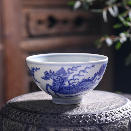 青花麒麟祥瑞杯 商品图1