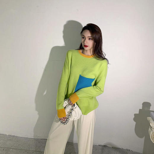 预售一周|THESOWING 羊绒衫毛衣圆领女套衫0W20-011.潮快衫[C类] 商品图4