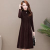 气质减龄，修身加厚水貂绒连衣裙YW-XH-20916 商品缩略图2