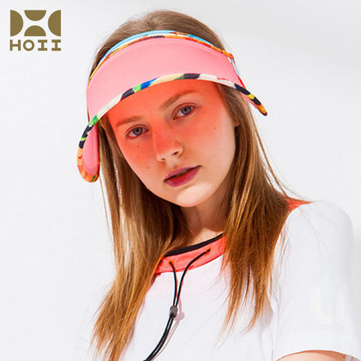 HOII/后益 防晒遮阳帽印花伸缩款防晒美肤抗UV防99%紫外线[D类] 商品图3