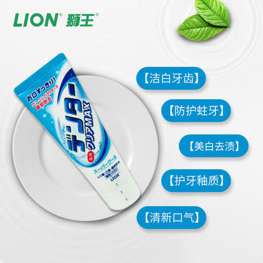 日本狮王Lion [3味可选] MAX粒子美白防蛀牙膏140g 商品图2