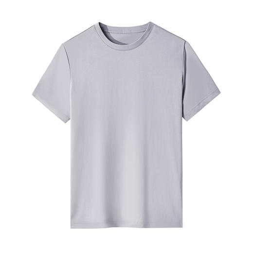 墨麦客男装2020夏季新款圆领纯色短袖t恤男士纯棉白色打底衫7362 商品图4