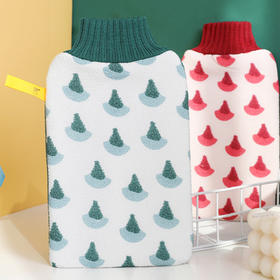 银杏叶双面青年搓澡巾（1513）（150D+250D）