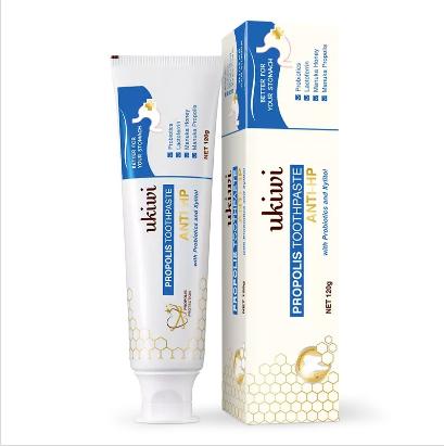 ukiwi 纽西小精灵蜂胶HP牙膏护齿异味坚固牙龈 120g（844456）效期到22.3.14 商品图0