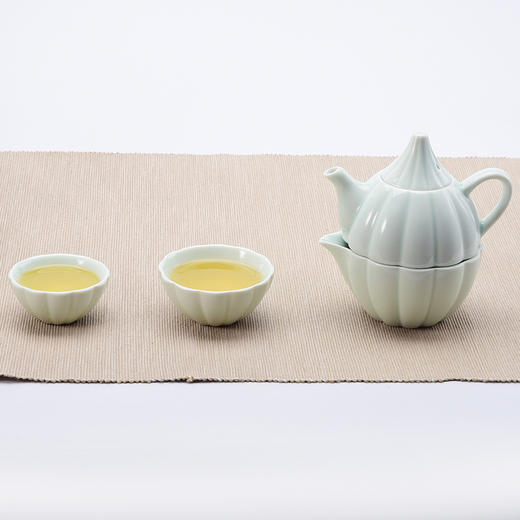 原初格物荷塘月色旅行茶具190ml+190ml+60ml+40ml/TST301便携泡茶杯子礼品套装 商品图3