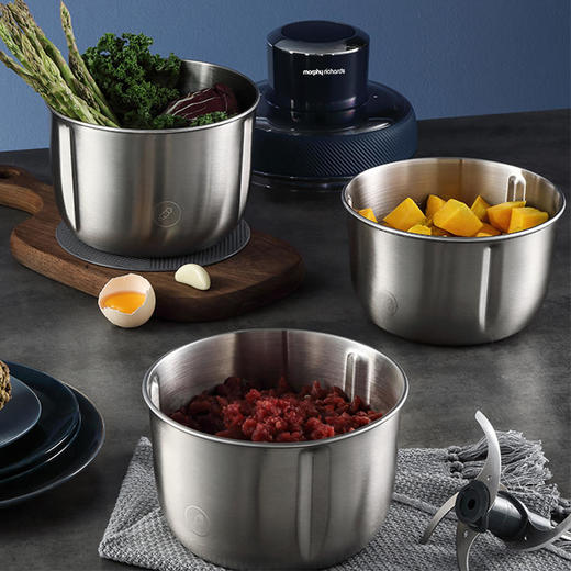 【50代金券】Morphy Richards/摩飞 绞肉机 家用电动小型多功能料理机不锈钢搅拌机MR9401A [福利品] 商品图1