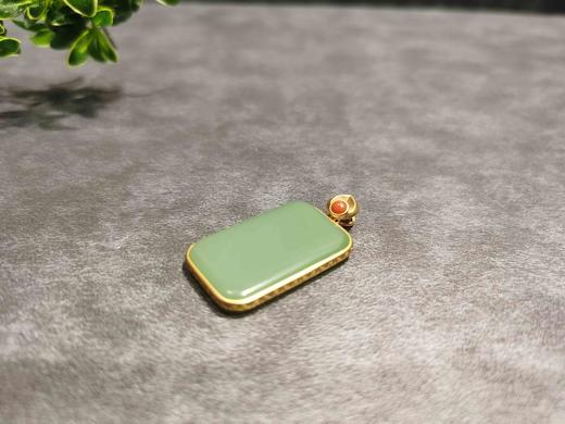 【御珠宫坊】金镶碧玉无事牌 商品图1