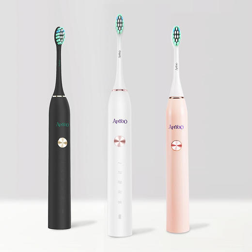 停发】APIYOO/艾优 成人声波式震动电动牙刷 感应式充电 软毛刷头 防水机身[福利品] 商品图3